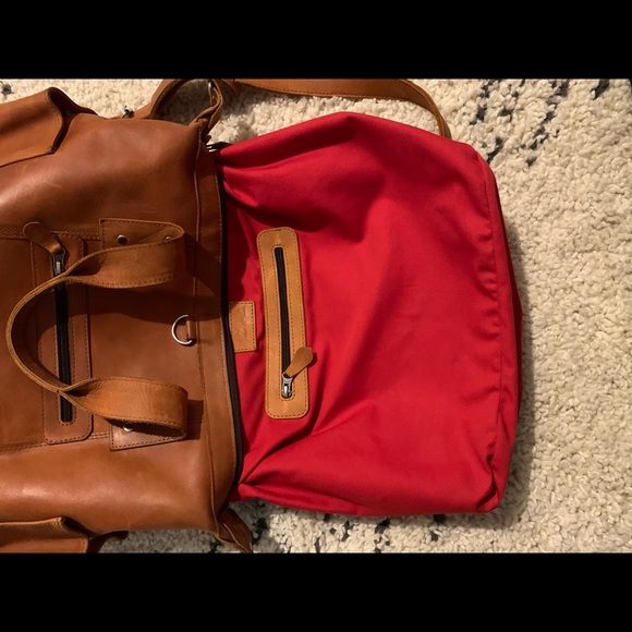 Nena & Co. Leather Convertible Day Bag - Picture 6 of 8